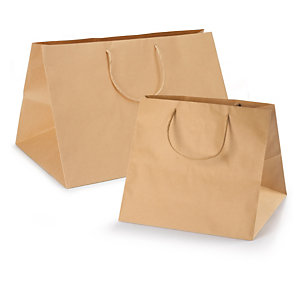 MAXI SAC KRAFT À POIGNÉES TORSADÉES