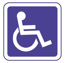 Panonceau stationnement handicapes