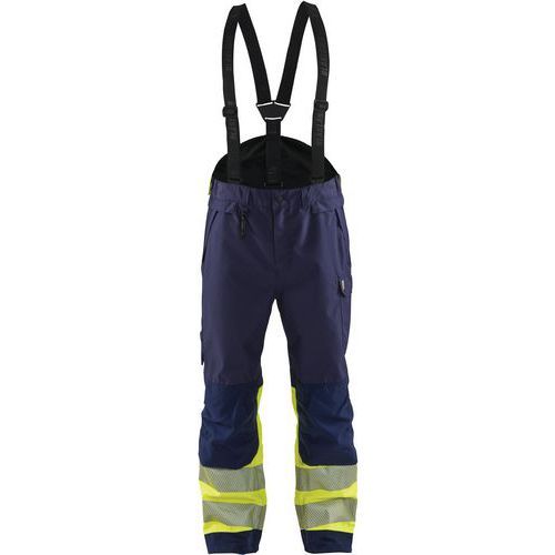PANTALON BRETELLES CLASSE 1 HAUTE-VISIBILITÉ BLEU/JAUNE C48 - BLAKLADER