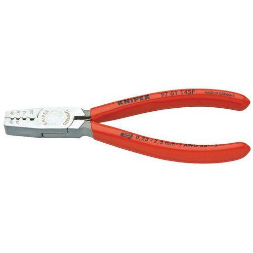 PINCE À SERTIR LES EMBOUTS 145MM - PVC - 025-25MM² - AVEC RESSORT - KNIPEX