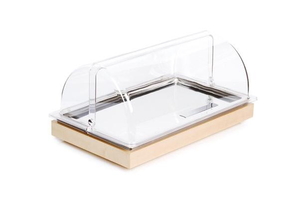 PLATEAU DE REFROIDISSEMENT APS - FRAMES - JEU DE 2, AVEC COUVERCLE COULISSANT, MARRON - 53 X 32,5 CM, HAUTEUR : 27,5 CM