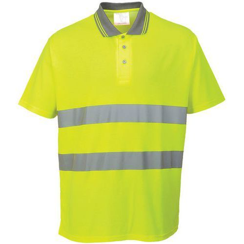 POLO HAUTE VISIBILITÉ EN COTON S171 JAUNE XS - PORTWEST