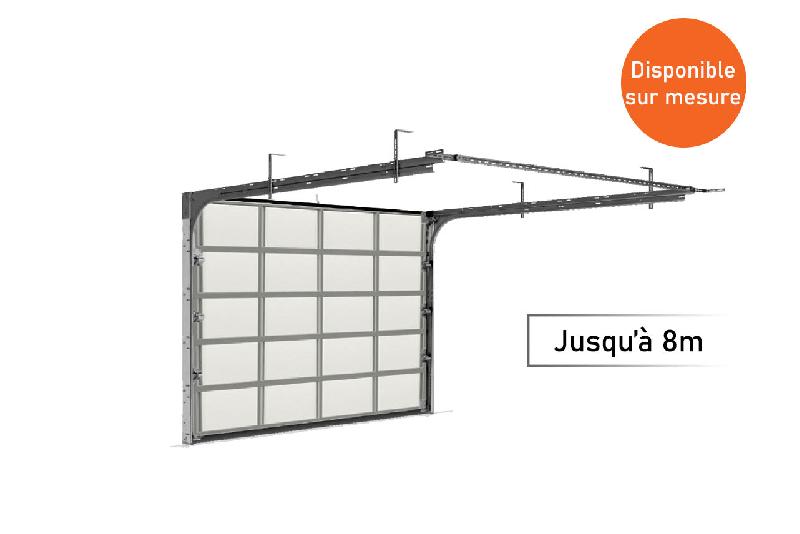 Porte industrielle levante vitrée woodgrain XL - 6750 / 5500_0