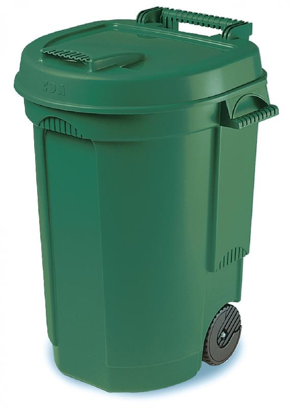Poubelle de rue container 110L - Dimensions: h.81 x l.58 x p.55 cm - Fabriquée en France_0