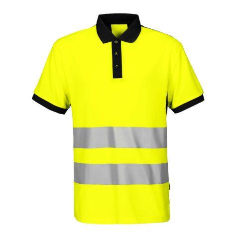 PROJOB 6008 POLO PIQUE - EN ISO 20471 CLASSE 2 JAUNE/NOIR - TAILLE XXXL