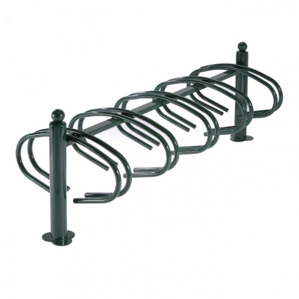 Range vélo au sol rétro - 10 vélos côte à côte - 5 par face - 2 finitions - Marque Rolléco_0