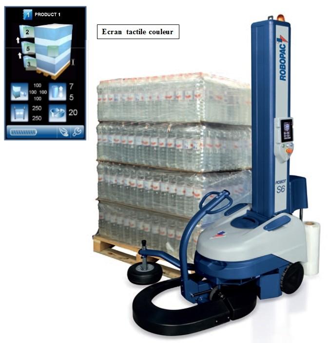 Robot de banderolage S6 FR - frein électromagnétique variable - 12 programmes personnalisables - écran tactile couleur_0
