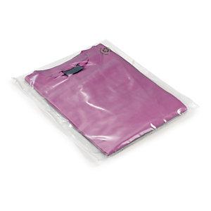 SACHET PLASTIQUE 50% RECYCLÉ TRANSPARENT À CURSEUR 35X28 CM
