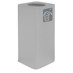 Stil Casa PURE conteneur de collecte des déchets, acier peint, 38x38xh. 80 cm, avec pictogramme magnétique, couvercle basculant, 100 litres, blanc._0
