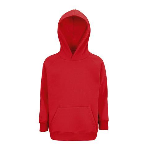 SWEAT PERSONNALISABLE ENFANT COTON ORGANIQUE BIO ROUGE