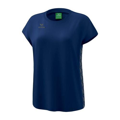 T-SHIRT FEMME - ERIMA - ESSENTIAL TEAM NAVY/GREY