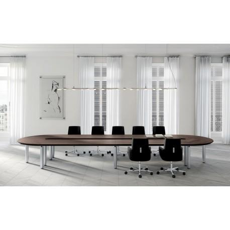 Table de réunion FORMA BOIS - Frezza - plateau rond ou carré en plusieurs dimensions_0
