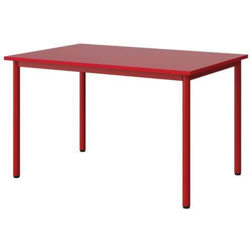 TABLE MALIBU 120X80 T5 4P STRA ABS ROUGE U321/ROUGE 3020