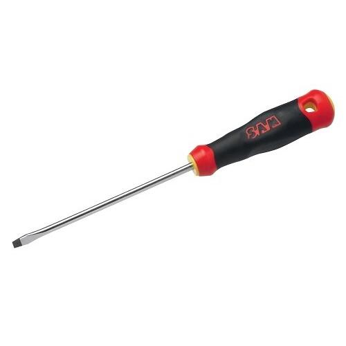 TOURNEVIS BI-MATIÈRE FENTE À LAME RONDE - POUR MÉCANICIEN - 8X200 MM SAM OUTILLAGE