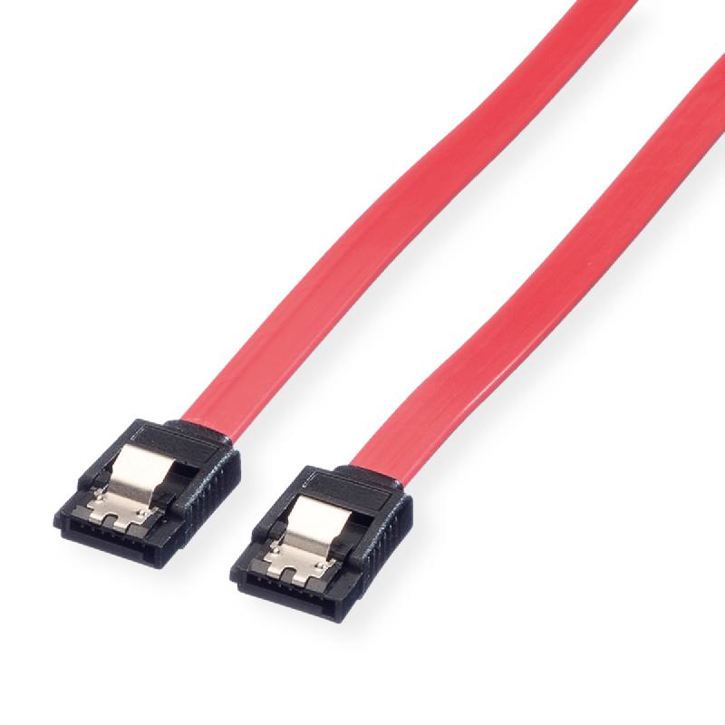 VALUE Câble SATA 6.0 Gbit/s pour disques durs, fermoir à cliquet, 1 m_0