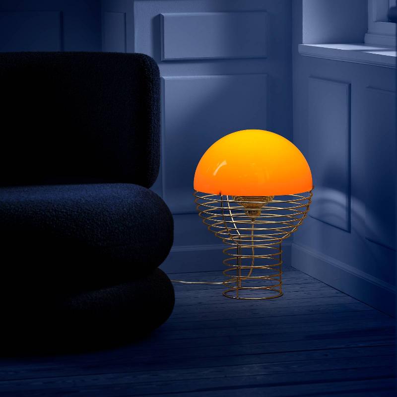 VERPAN LAMPE À POSER WIRE LARGE, ORANGE