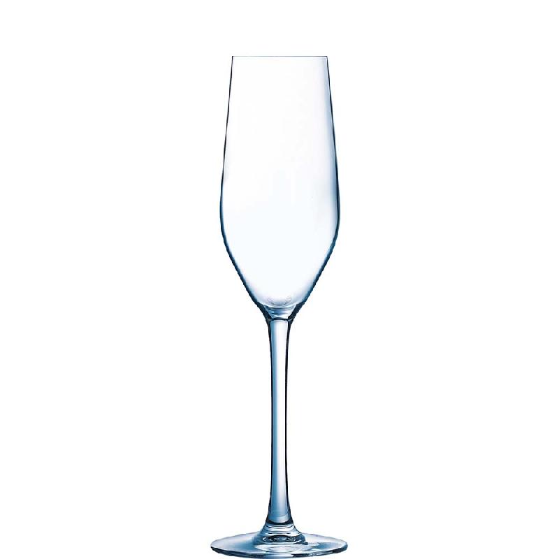 VERRE À CHAMPAGNE ARCOROC MINERAL, 16 CL, BOÎTE TRAITEUR DE 18 PIÈCES