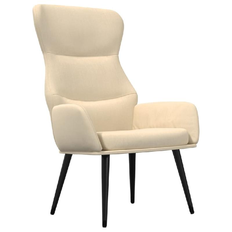 VidaXL Chaise de relaxation Crème Tissu Modèle Orion Office Chic - 341073_0