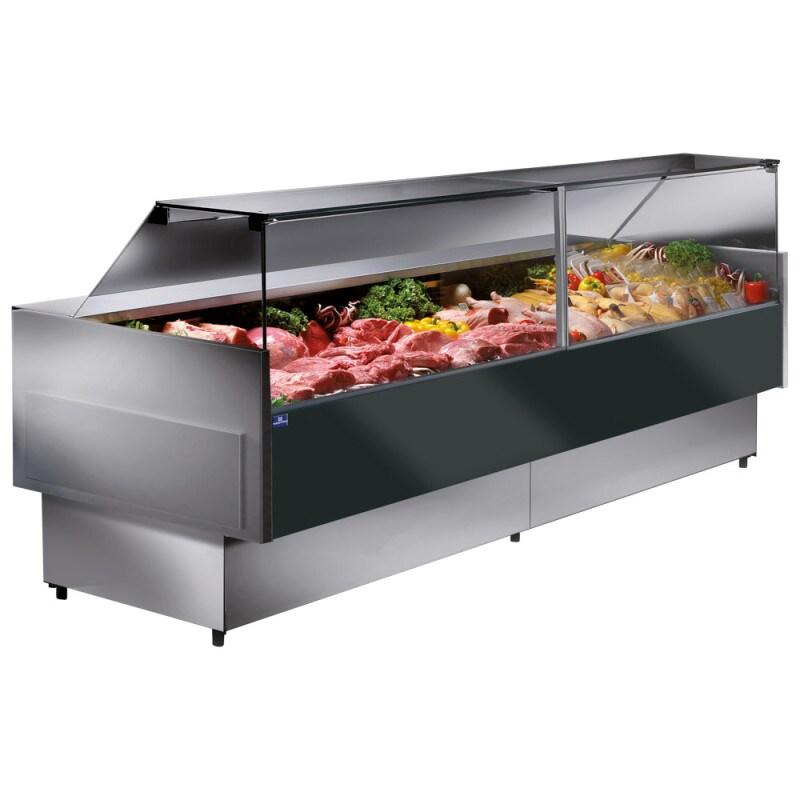 Vitrine bain-marie 1040 mm avec vitre vertical, +65°C 1040x1140x1126 mm - VIRTUS - 0615402113960_0