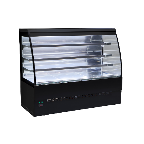 Vitrine réfrigérée semi-verticale ORSINI - 4 longueurs disponibles, froid positif, 3 étagères + base, EUROVITRINE_0