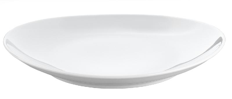 ASSIETTE À STEAK OVALE BLANC PORCELAINE 29,5X25,5 CM PILLIVUYT