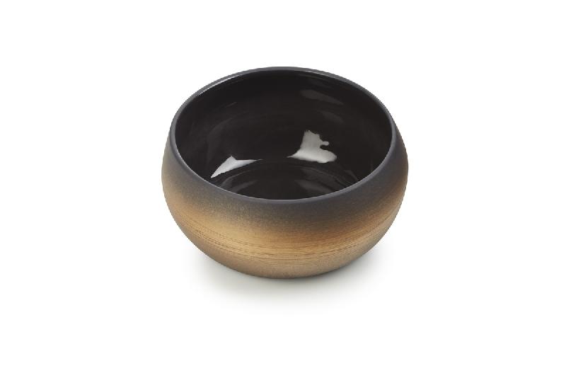 BOL ROND NOIR PORCELAINE Ø 12,6 CM SOLSTICE REVOL