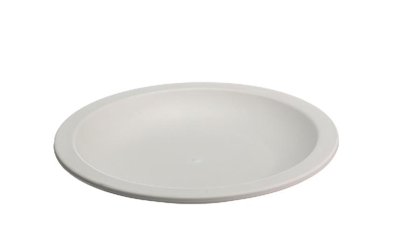 ASSIETTE ROND BLANC VÉGÉTAL Ø 13,4 CM LILITOUCH SAINT ROMAIN