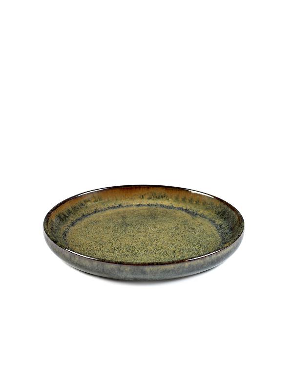 ASSIETTE PLATE ROND GRIS GRÈS Ø 16 CM SURFACE SERAX
