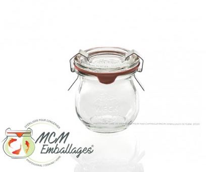 Bocaux en verre WECK corolle 75ml Ø 40mm avec couvercle et joints - WN000012_0