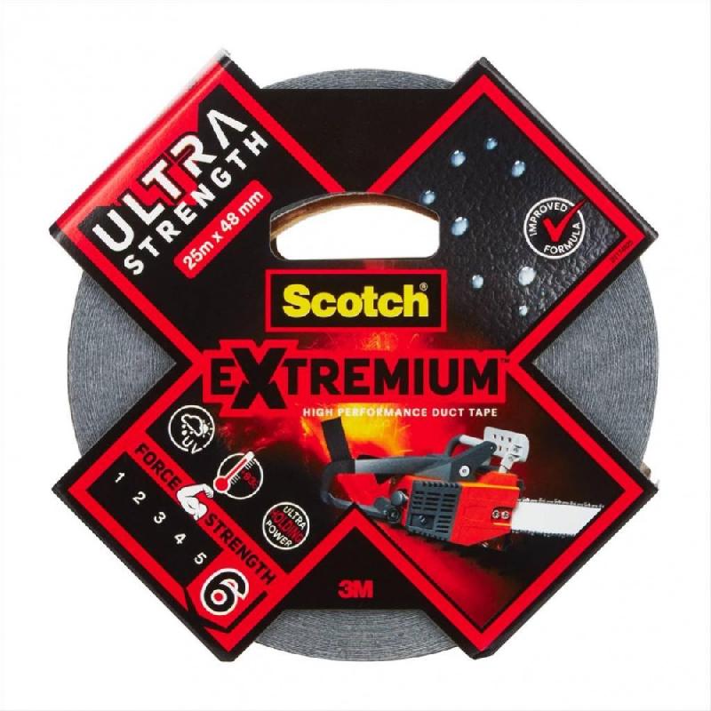 Adhésif de réparation SCOTCH ultra extremium - noir - 25 m x 48 mm - haute résistance pour multisurfaces_0