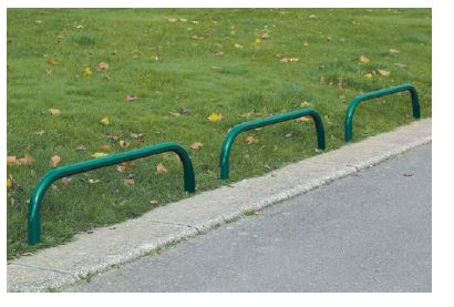 Arceau urbain de bordure par scellement direct - acier tube Ø 60 mm - 3 longueurs disponibles : 1000, 1500, 2000 mm_0