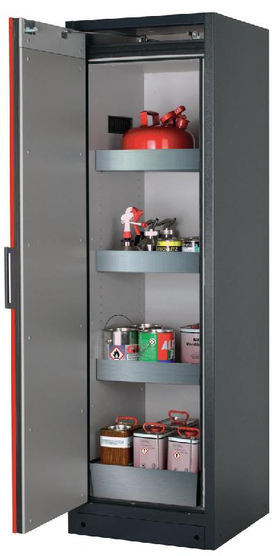 ARMOIRE SÉCURITÉ Q-CLASSIC-90 Q90.195.060 GRIS/ROUGE - MANUTAN COLLECTIVITÉS