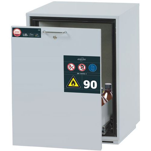 ARMOIRE UB90.080.059.060.S GRIS-1 CAILLEBOTIS INOX - ASECOS