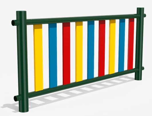 Barrière métallique VVP034 - en tube d'acier avec traitement Ferrus anticorrosion_0