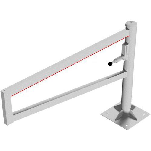 BARRIÈRE PIVOTANTE GALVANISÉE À CHEVILLER CADENAS-1500MM - SCHAKE