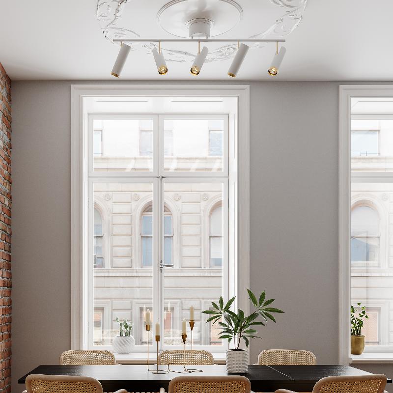 BY RYDÉNS PULS SPOT POUR PLAFOND 5 LAMPES LINÉAIRE