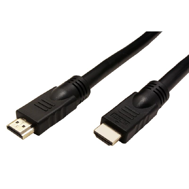 Câble HDMI High Speed avec Ethernet, connecteurs dorés, noir, 20 m_0