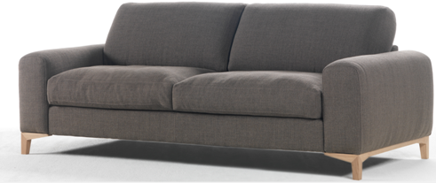 Canapé Norway - design scandinave avec piétement en chêne - personnalisable en dimensions et matières - Galante Casa_0