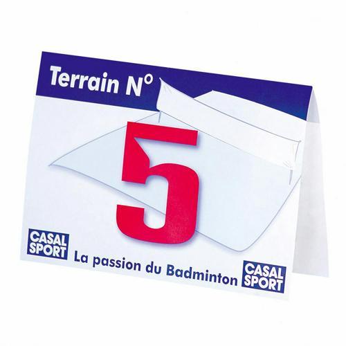 CARTON DE NUMÉROTATION DE TERRAINS DE BADMINTON - CASAL SPORT