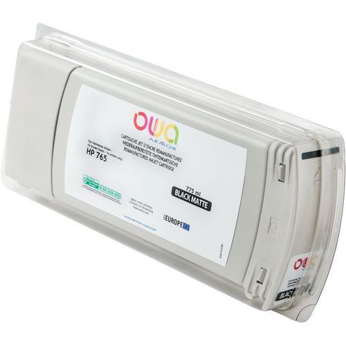 CARTOUCHE D'ENCRE TRACEUR REMANUFACTURÉE HP 765 - NOIR MAT