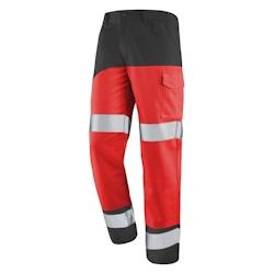 Cepovett - Pantalon de travail Fluo SAFE XP Rouge / Gris Taille 3XL - XXXL 3603624532208_0