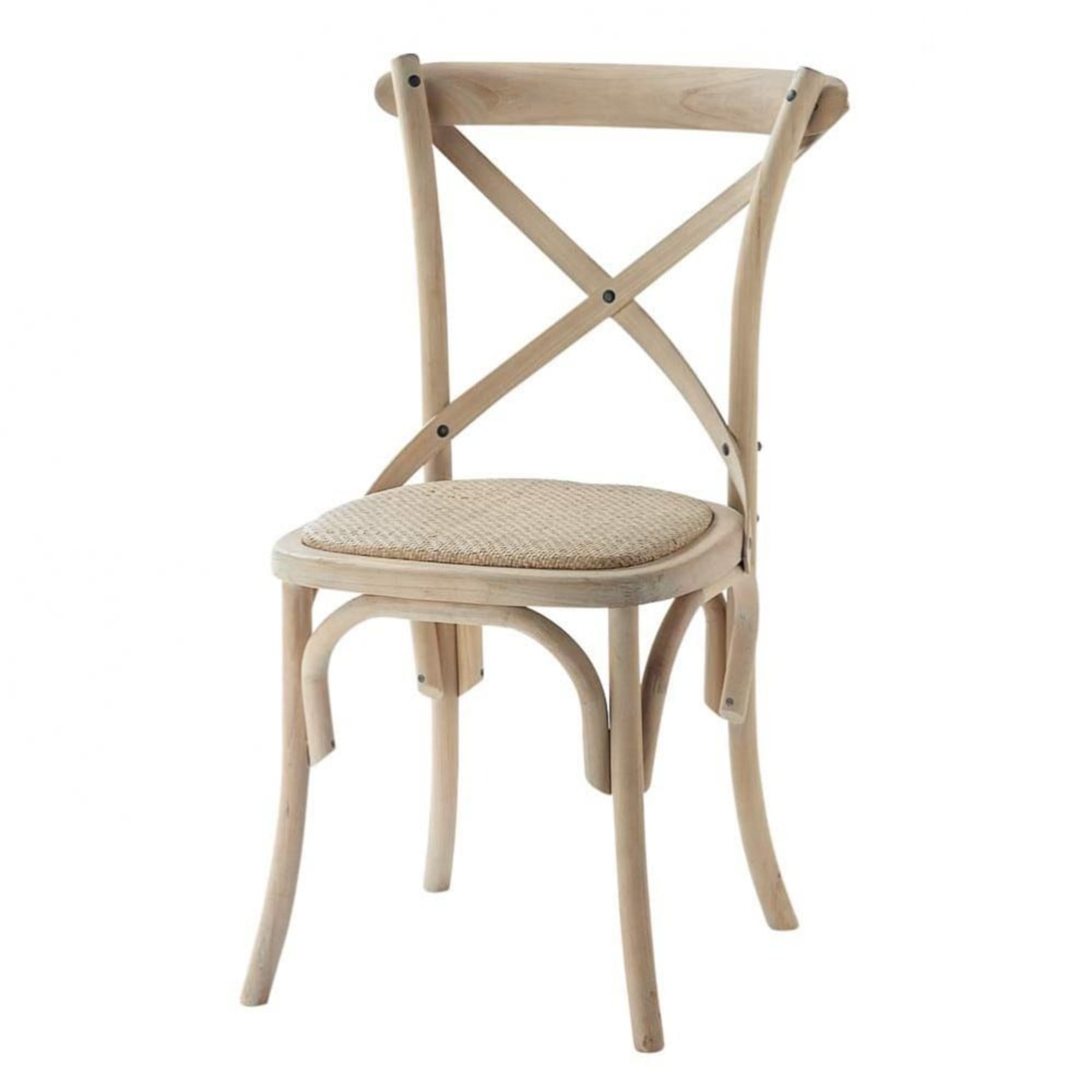 Chaise bistrot en rotin et bouleau TRADITION - Maison du Monde - H88xL49xPR52 - style rustique chic_0