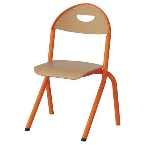 CHAISE MALIBU AST - T2 - ASS/DOS HÊTRE / ALU ORANG 1028 - MANUTAN EXPERT