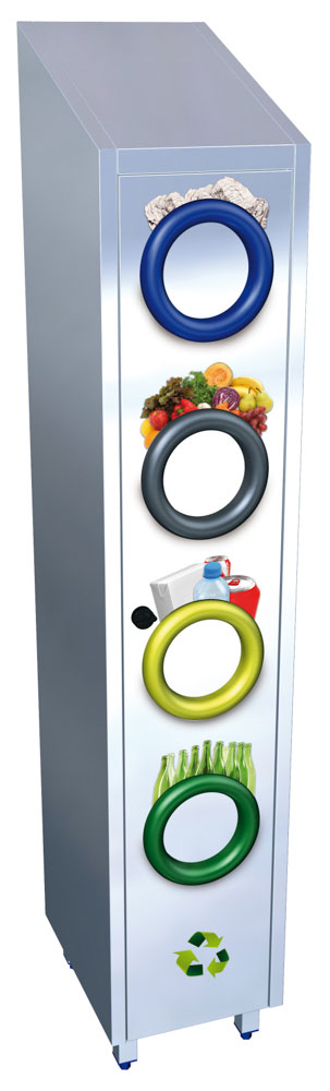 CONTENEUR DE RECYCLAGE VERTICAL