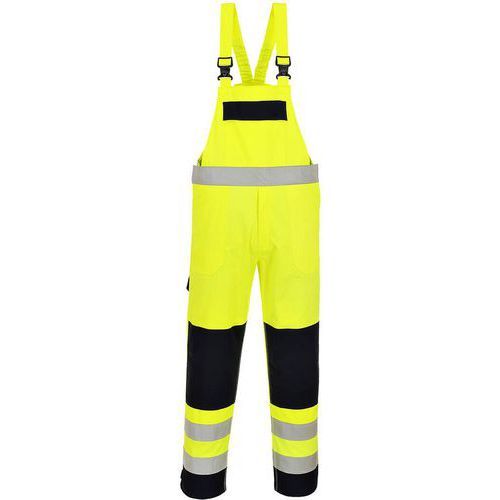 COTTE À BRETELLE HAUTE-VISIBILITÉ MULTIRISQUE FR63 JAUNE L - PORTWEST