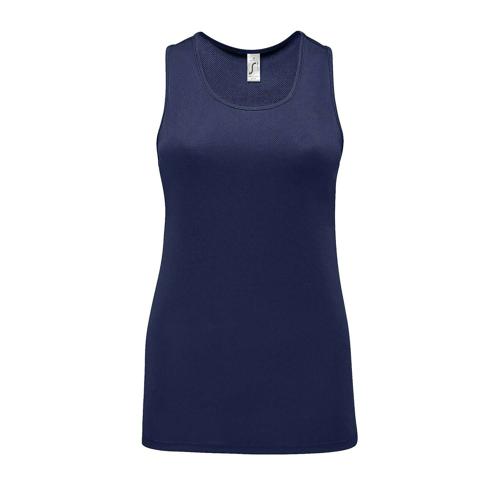 DÉBARDEUR PERSONNALISABLE DE SPORT FEMME EN POLYESTER FRENCH MARINE