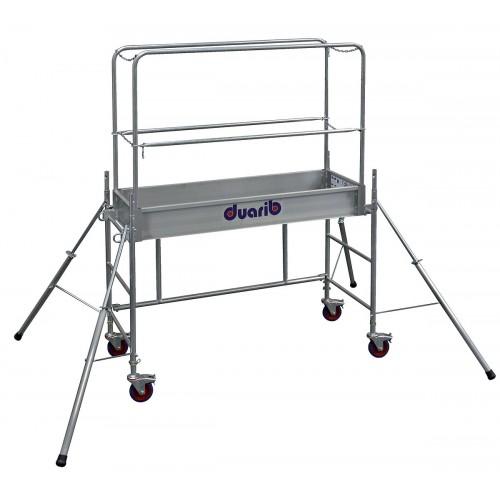 ÉCHAFAUDAGE ROULANT ACIER ROLLY 2, 1 PLANCHER, HAUTEUR DE TRAVAIL MAXI 2,90 M DUARIB