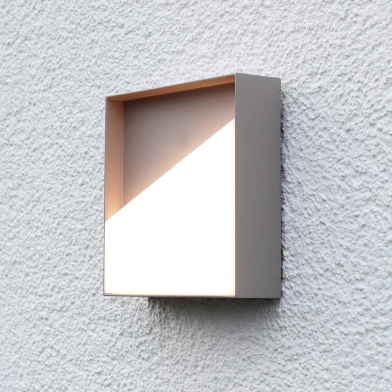 ECO-LIGHT APPLIQUE D\'EXTÉRIEUR LED RECHARGEABLE MEG, SABLE, 15 X 15 CM