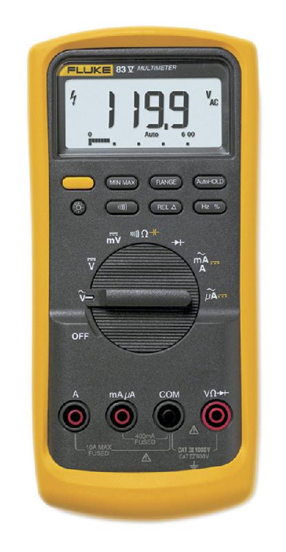 FL83-5/EUR - Multimètre numérique portable RMS 6 000 points avec mesure de conductance - FLUKE 83-V_0