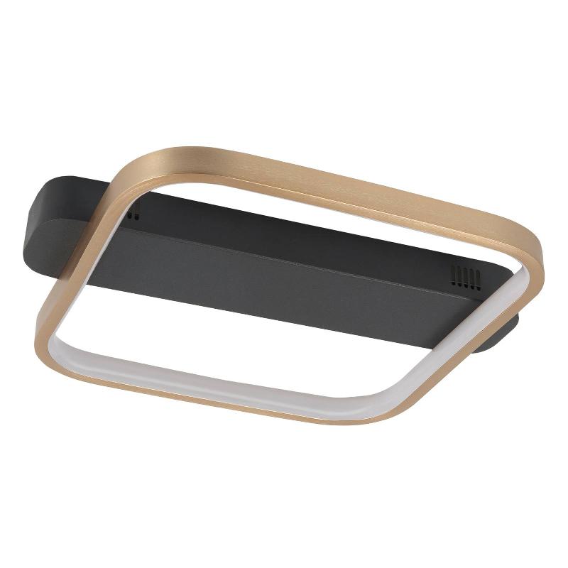 HIGHLIGHT PLAFONNIER LED ASCONA, NOIR/DORÉ, 20 W
